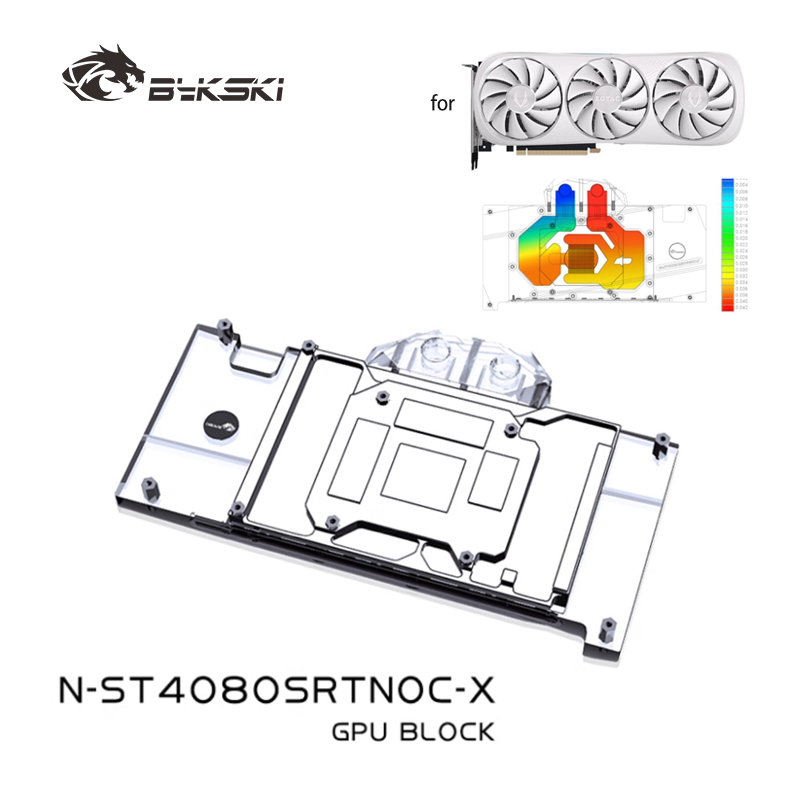 Rtx 4080 Water Cooling Block - Bykski N-ST4080SRTNOC-X GPU-Block für ZOTAC RTX