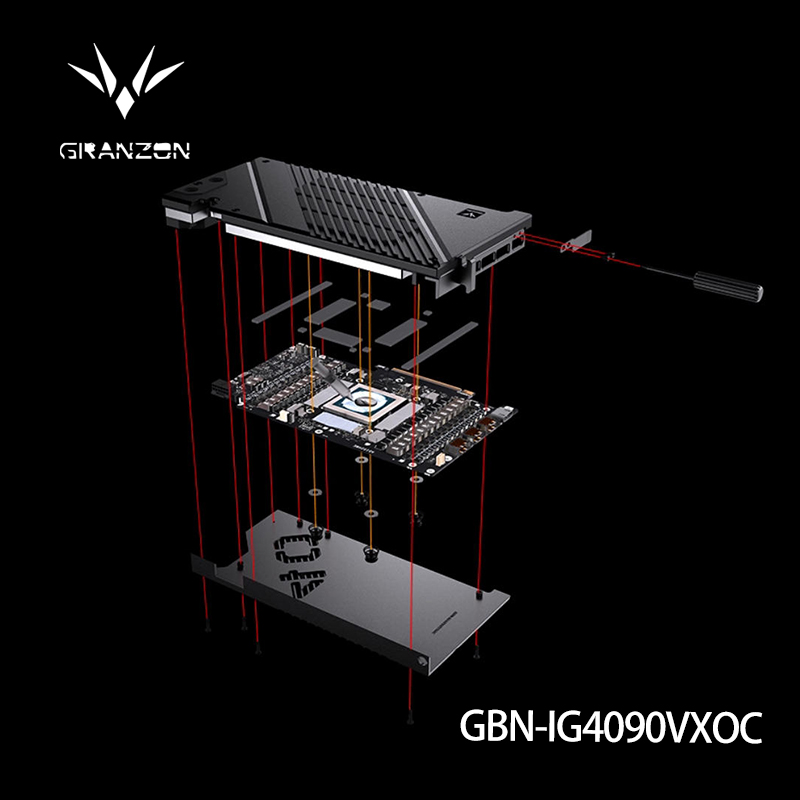 Rtx 4090 Water Block Full Cover - Granzon Wasserkühlung für Colorful IGame GeForce