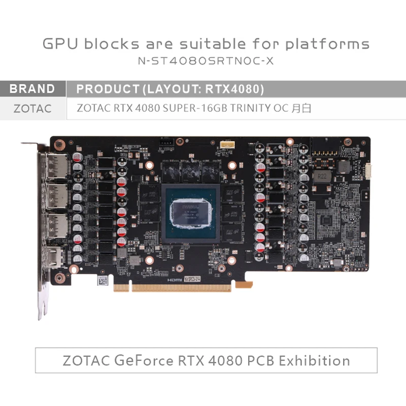Bykski N-ST4080SRTNOC-X GPU-Bl – Rtx 4080 Water Cooling Block Bewertung und Preis